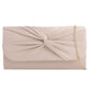 Amazon UK Beige Nude Suede Pleated Ladies Clutch Bag