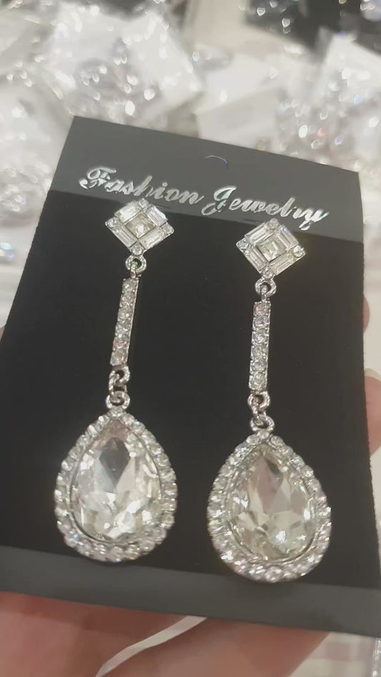 Diamante Rhinestone Earrings