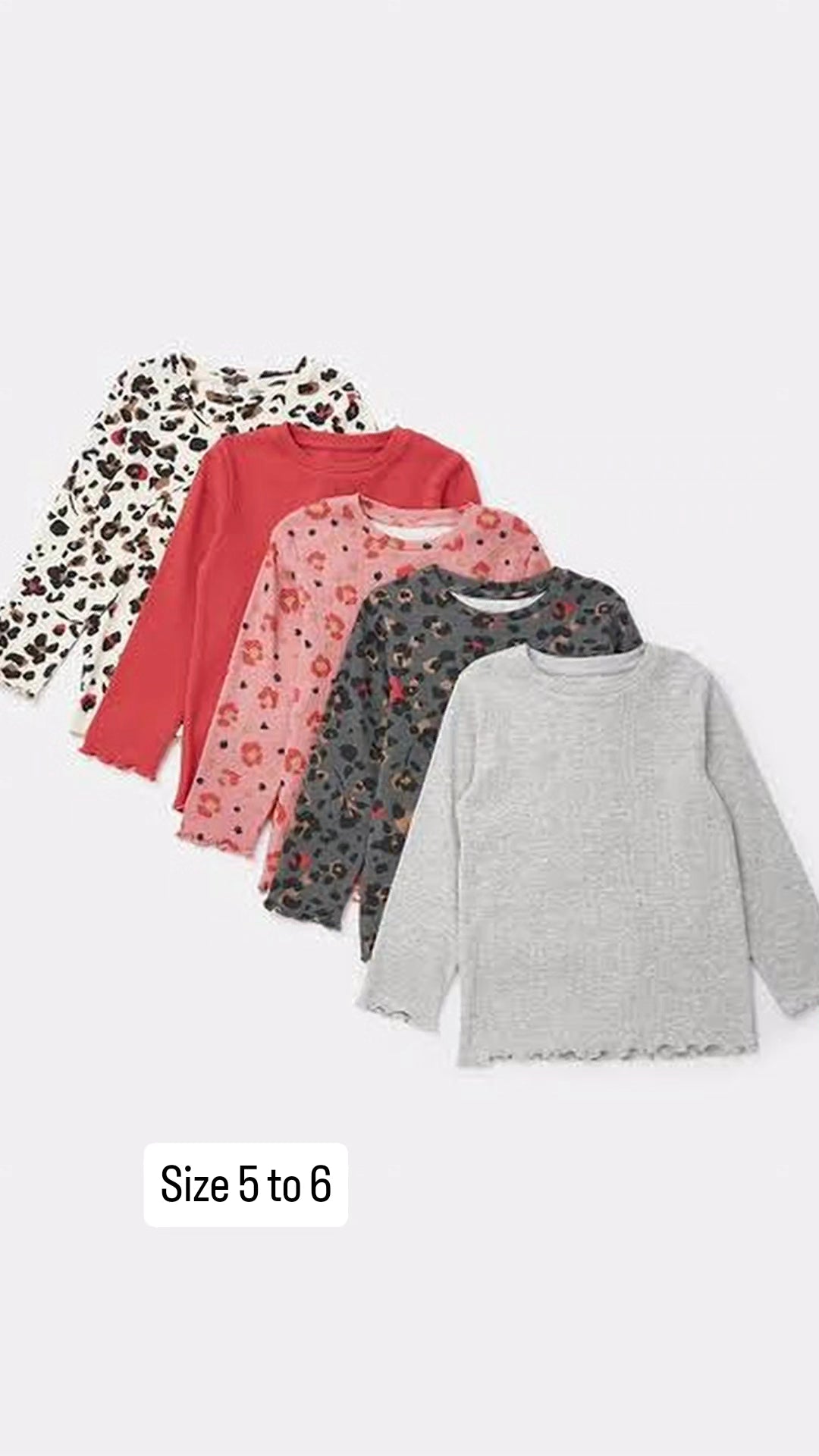 Matalan Uk girls cotton full sleeves tops