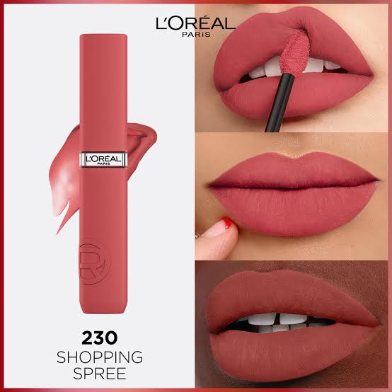 Loreal Paris Infaillible Matte Resistance Liquid Lipstick -230 shopping spree