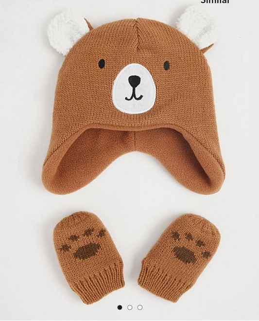 George  Uk  matching hat and mittens set