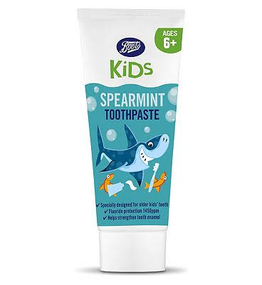 Boots uk kids toothpaste 6+