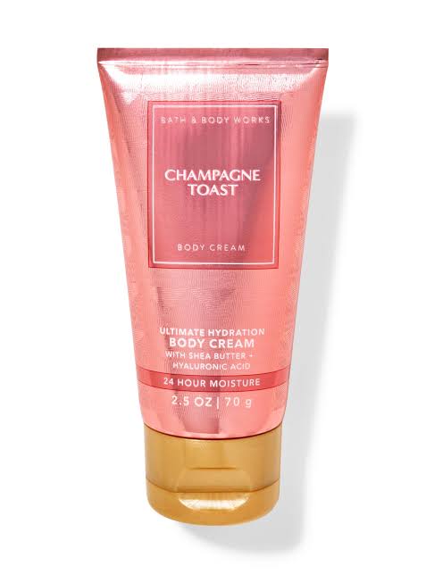 Bath and body works champagne toast  Fragrance body cream 70g