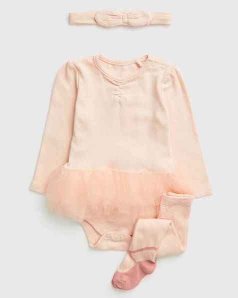 Tu uk Pink Tutu Bodysuit, Headband & Tights