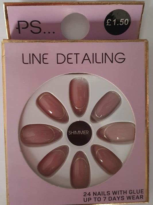 Primark UK False Press-On Nails - Line Detailing