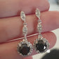 Zircon rhinestones diamante  earrings