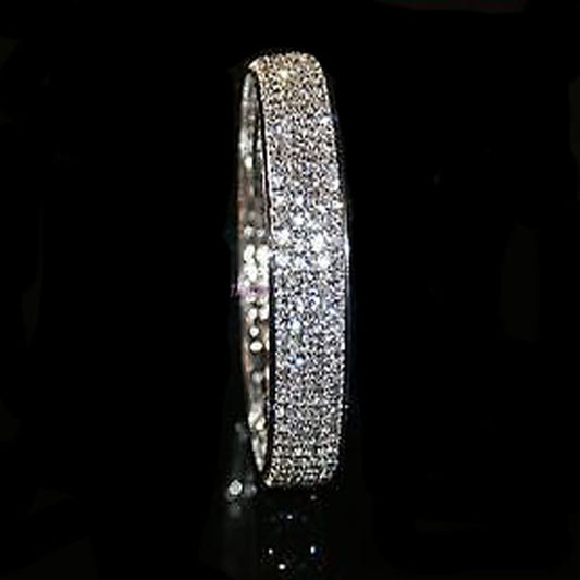 4 Row Diamante Bangle