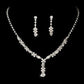 Diamante Rhinestone Earrings & Necklace Set