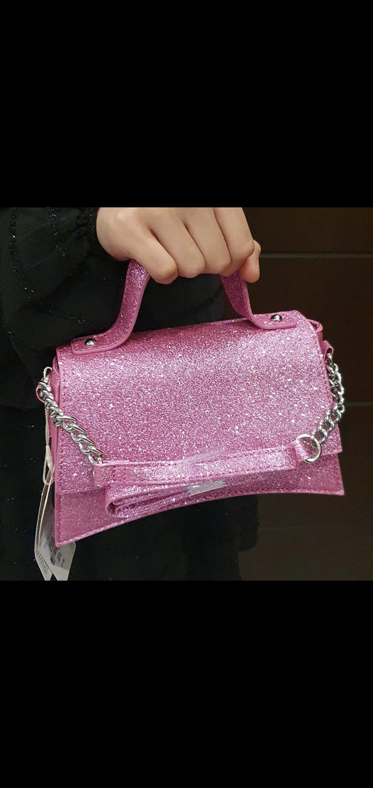 Primark glitter pink crossbody bag