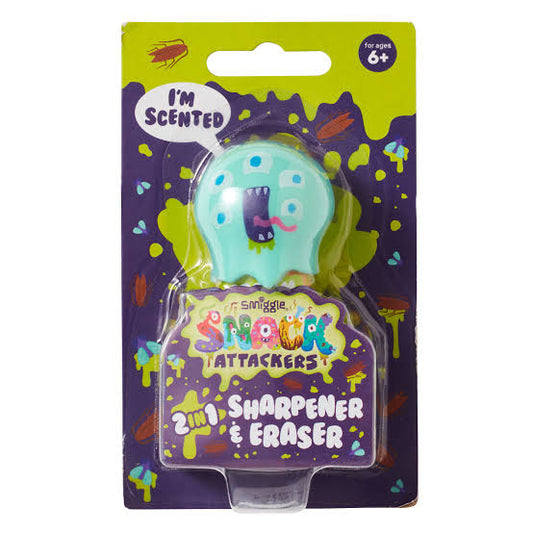 Smiggle Uk kids 2 in 1 sharpener eraser